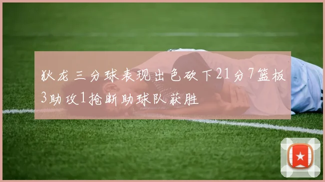 狄龙三分球表现出色砍下21分7篮板3助攻1抢断助球队获胜